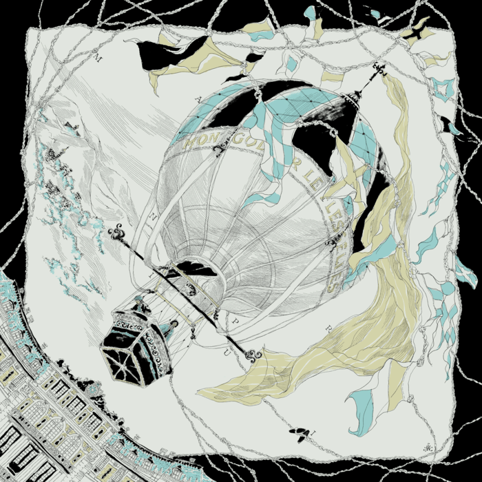 鏡の国をテーマにした絵画のようなスカーフを提案。「絵画を身に纏う」《マニプリ》の2025年秋冬のスカーフで奥行きのあるスタイルを