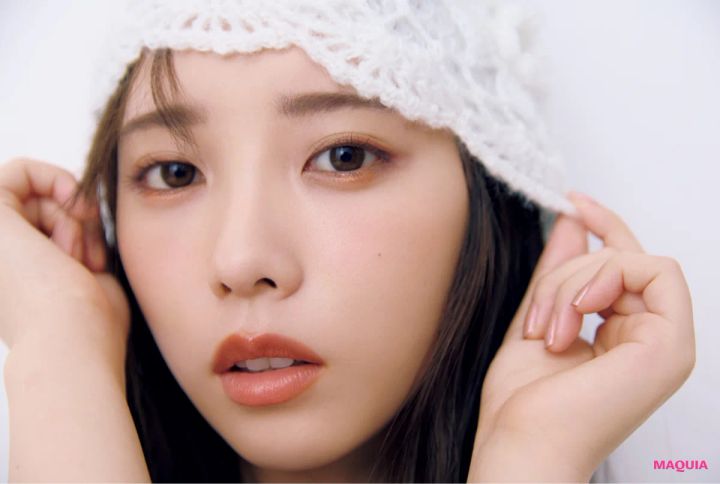 与田祐希さんがまとう、秋のミルキーパンプキン。ポイント使い＆うるみ感でピュアに