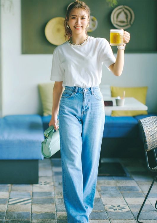 アクセ使いで差がつく大人カジュアル通勤コーデ