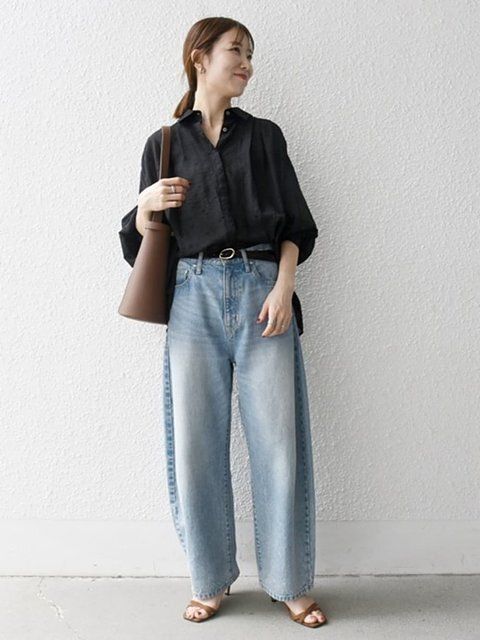 シアーシャツコーデ1