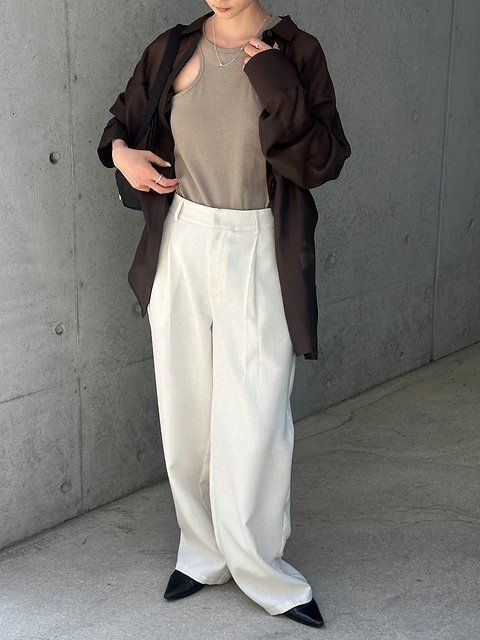 シアーシャツコーデ4