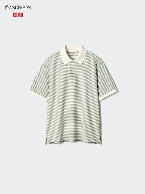 ユニクロのドライカノコボーダーポロシャツ