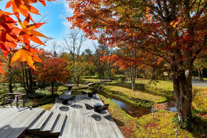秋の棚田ラウンジ