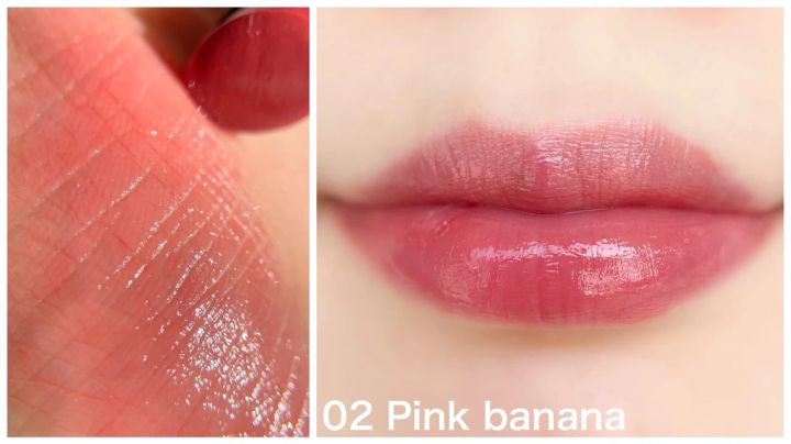 リップモンスター 02 Pink banana イエベ春 スウォッチ