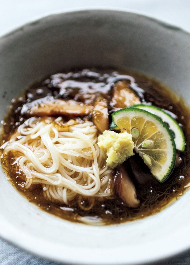 もずくのぶっかけ素麺