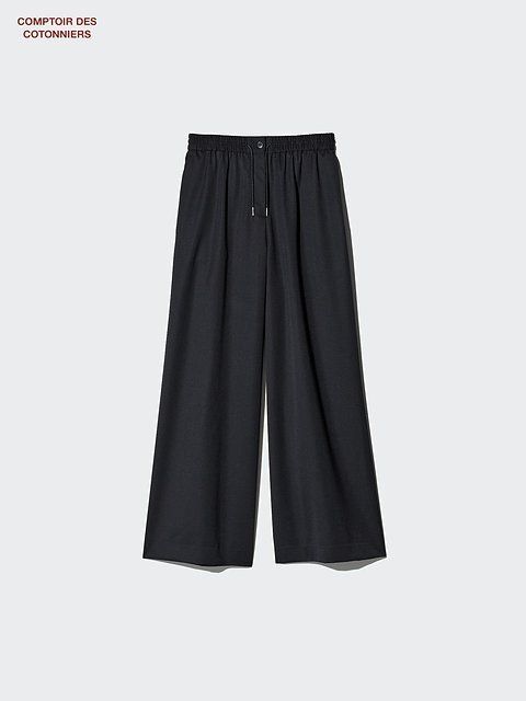 ユニクロのウールワイドパンツ