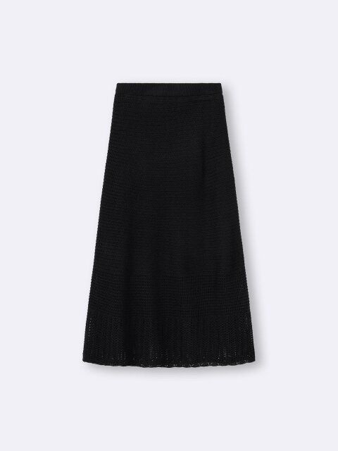 2025gu透かし編みニットスカート