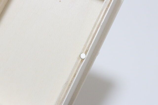 木製ブック型収納ボックス（フォトフレーム付、チェキサイズ） マグネット