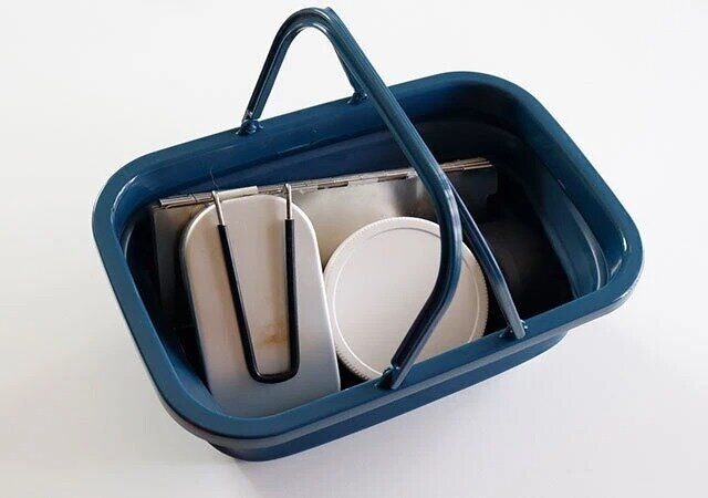 ダイソー 折りたたみソフトバスケット