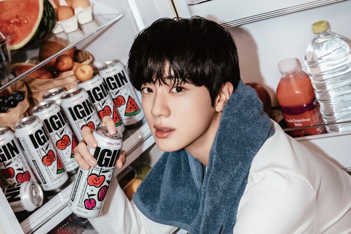 IGIN APPLE TONIC BTS JIN 3点セット BTS・JINがアンバサダー♡ 話題の「IGIN」がローソンで先行発売