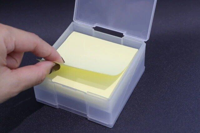 ダイソー ふせんボックス 両面タイプ クリア