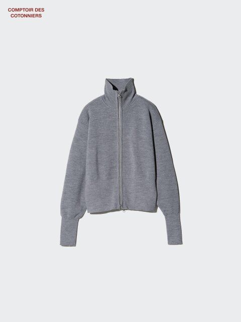 2025ユニクロ秋ライトアウターメリノジップカーディガン