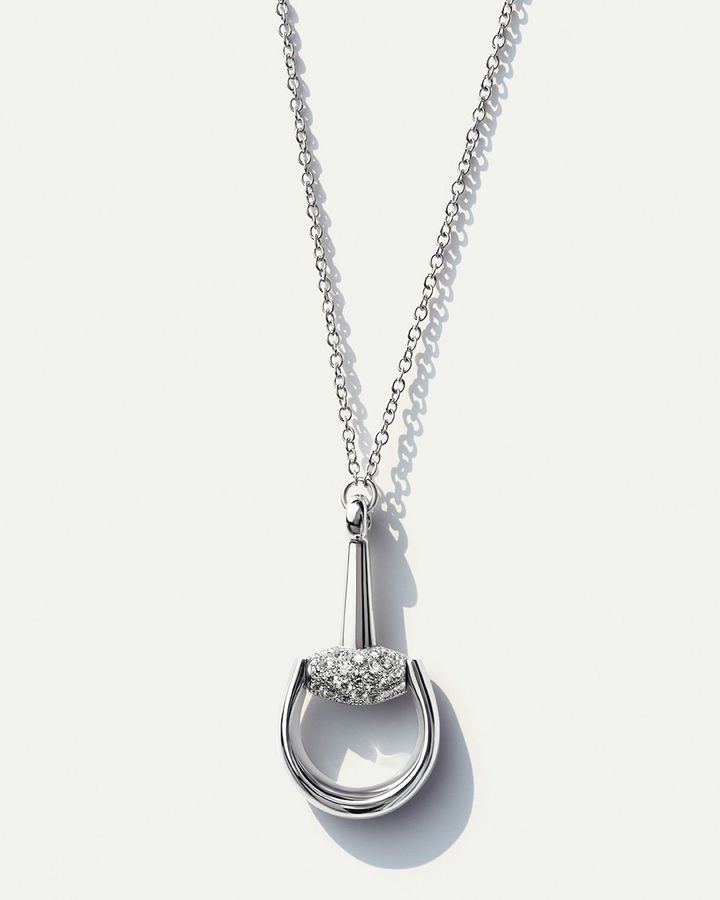 「グッチ ホースビット」ネックレス（WG×ダイヤモンド）¥1,419,000