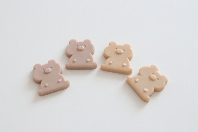 アニマルマグネット（ゆるくま、4個）