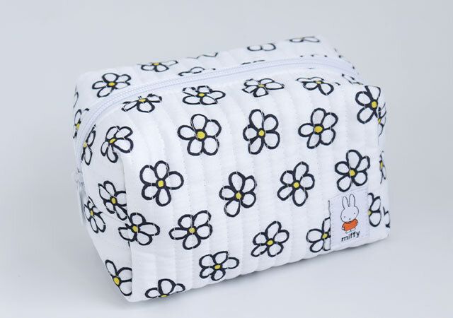 ミッフィーキルティングポーチホワイト