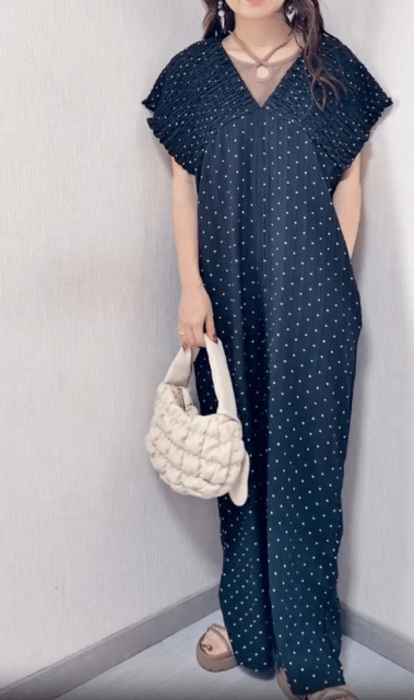 ドットシャーリングOAを着たコーデ