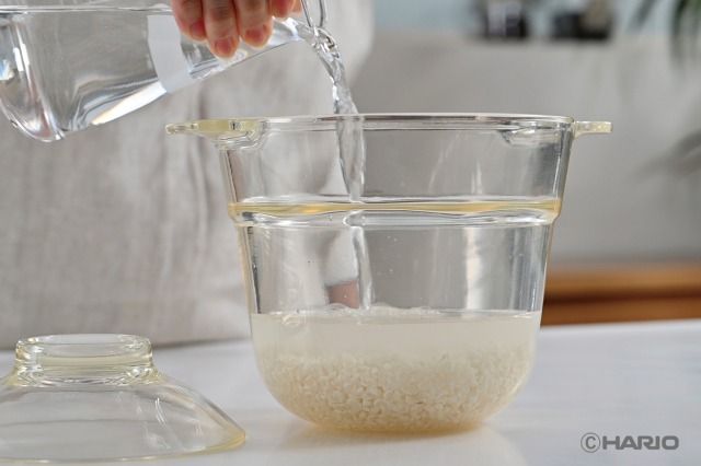 HARIOの商品画像 一膳屋 電子レンジ ごはん 炊き方