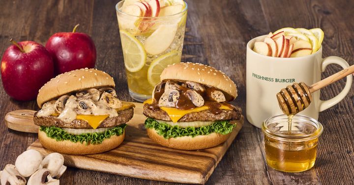 フレッシュネスバーガー「マッシュルームチーズバーガー」