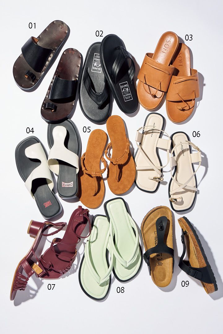 楽チンだけど上品見え！この夏手に入れたいレザートングサンダル10選
