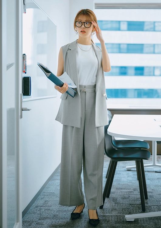 きれいめ派の鮮度高めな通勤コーデ