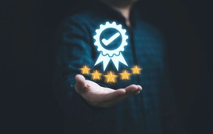 5つ星で最高の品質保証を保持