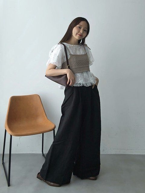 ワイドパンツコーデ2