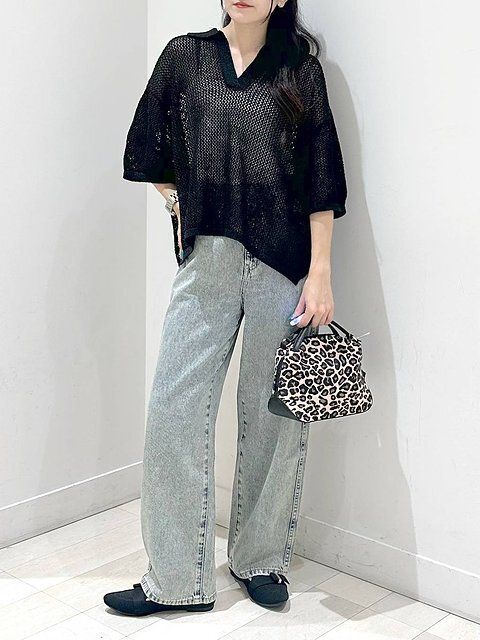 ワイドパンツコーデ1