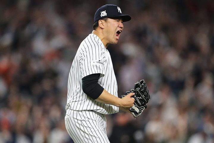 ヤンキースでは通算78勝を挙げるなどエース格を担った田中将大（C）Getty Images