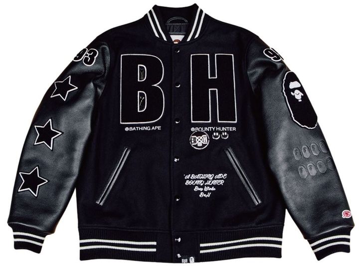 BOUNTY HUNTERデザイナー・HIKARUさんの“MY BAPE®” BAPE®×BOUNTY HUNTERVARSITY JACKET