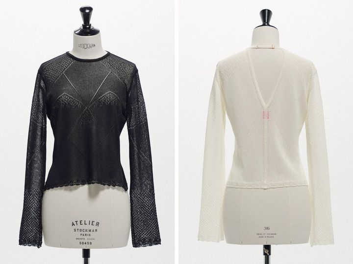 画像: 「LACE KNIT TOPS」各￥41,800 出典：「Rakuten Fashion」内【フェティコ】ページ