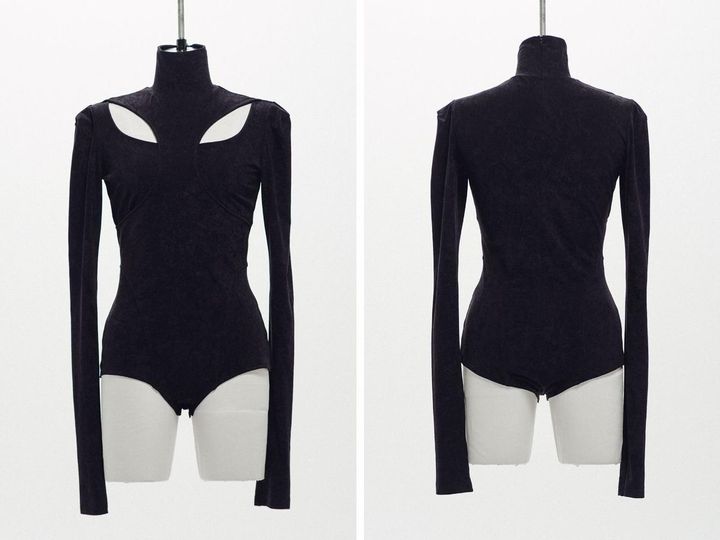 画像: 「CUT-OUT TURTLE BODYSUIT」￥34,100 出典：「Rakuten Fashion」内【フェティコ】ページ