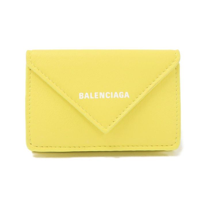 バレンシアガの鮮やかなイエローの財布