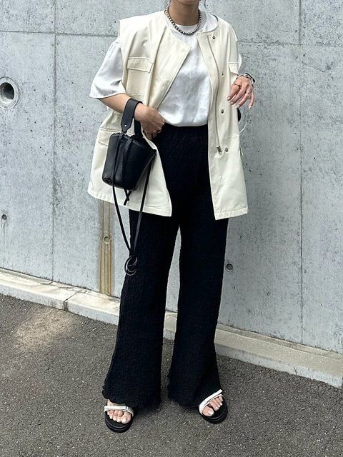 白Tシャツコーデ2