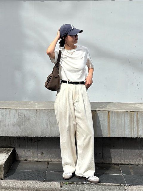 白Tシャツコーデ5