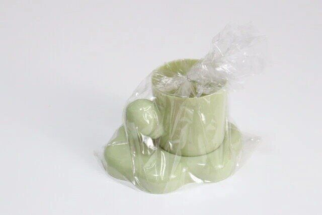 セリア クラウド型カップ＆ソーサー パッケージ