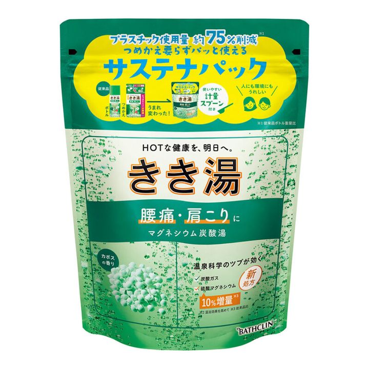 きき湯 マグネシウム炭酸湯 ［医薬部外品］ 360g ￥657（編集部調べ）／バスクリン