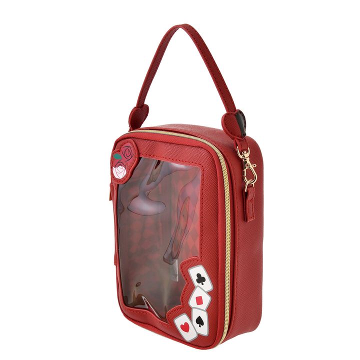 ふしぎの国のアリス ポーチ ストラップ付き クリア窓 DISNEY VILLAINS