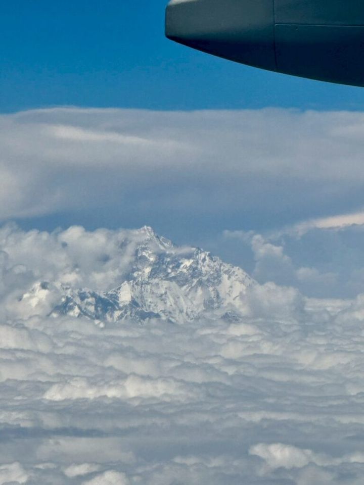 タイに向かう飛行機からの風景