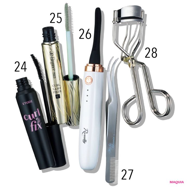 マキア アイメイク マスカラ ビューラー おすすめ 櫻坂46 守屋麗奈 エレガンス エチュード SHOBIDO ミッシュブルーミン