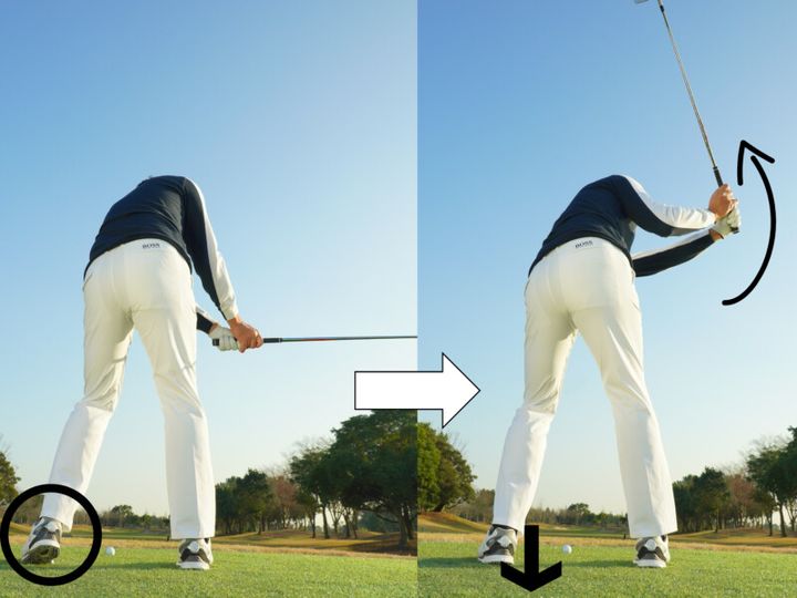 飛距離が20ヤード伸びたスイングは「地面反力」がポイント