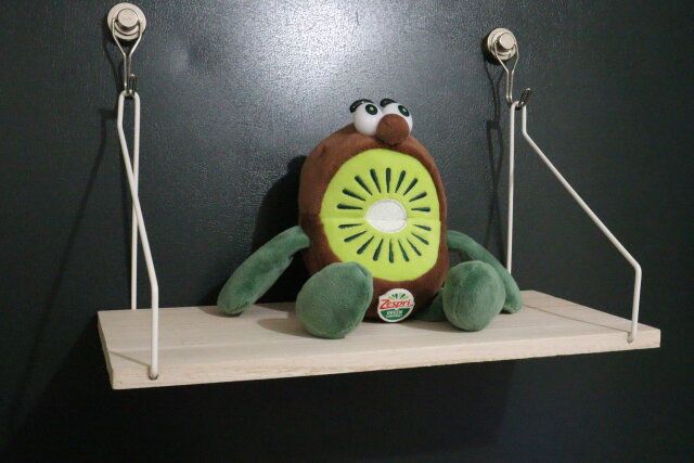 ウォールシェルフ（ナチュラル、幅30cm×奥行13.5cm） 使用例