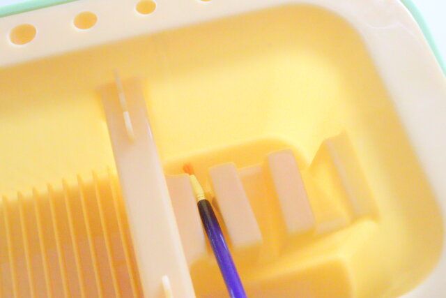 水彩パレット付筆洗いボックス 本体 仕切り