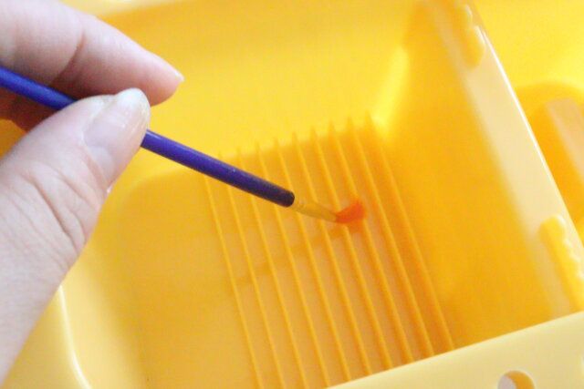 水彩パレット付筆洗いボックス 本体 溝