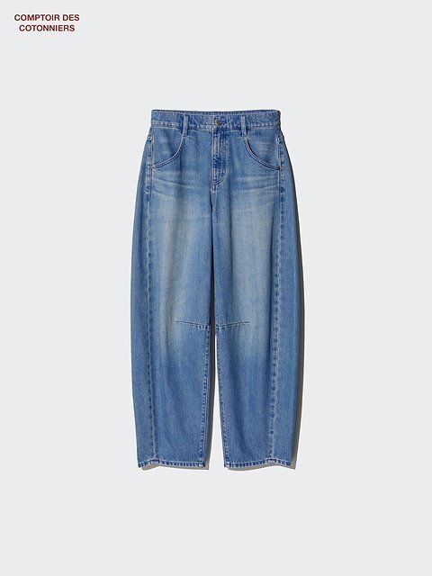 ユニクロのバレルレッグジーンズ