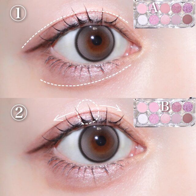 アイシャドウの塗り方 解説