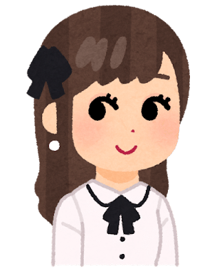 かわいいアイドルファンのイラスト（ペンライトなし）