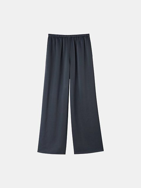 PLSTのトリアセサテンフルレングスイージーパンツ