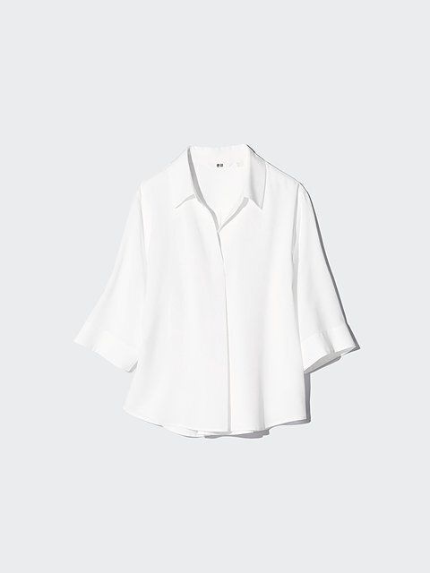 ユニクロのレーヨンスキッパーブラウス