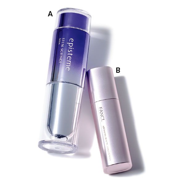 【A】エピステーム ステムサイエンスローションc 【B】アドバンスト ビューティー コンセントレート