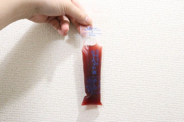 シャカシャカシャーベット袋 飲み物注入